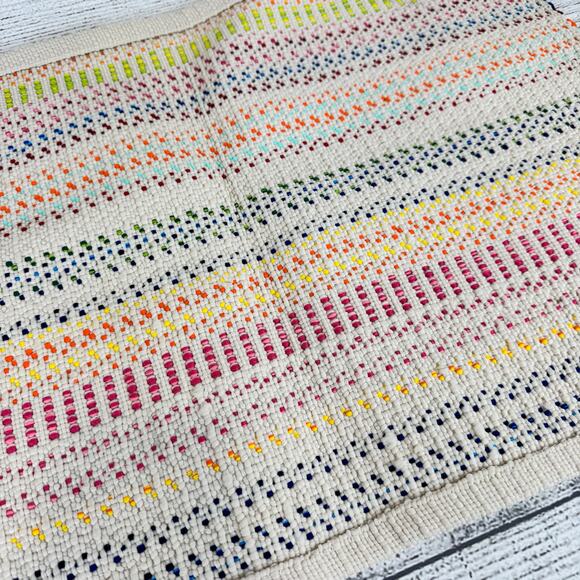 Annie Selke Dash & Albert Bright Stripe Hand Woven Indoor Outdoor Rug - Picture 2 of 5